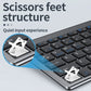 Silent Bluetooth Keyboard and Mouse Set - Multi-Device, Rechargeable, Full-Size for Laptop and PC