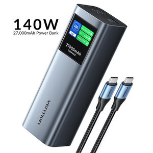 VENTION Powerhive 140W Power Bank - 27,000mAh with Smart Display